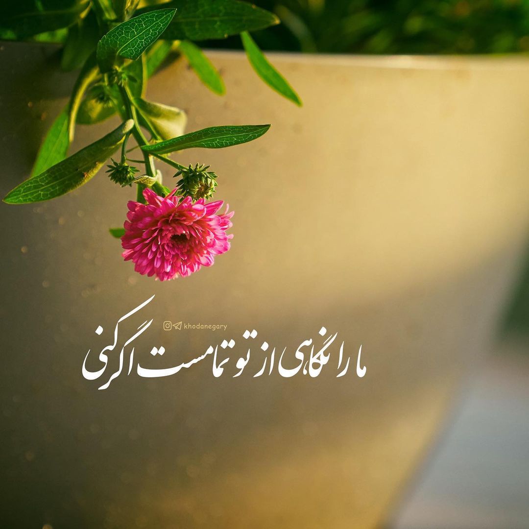 ما را نگاهی از تو تمامست ، اگر کنی